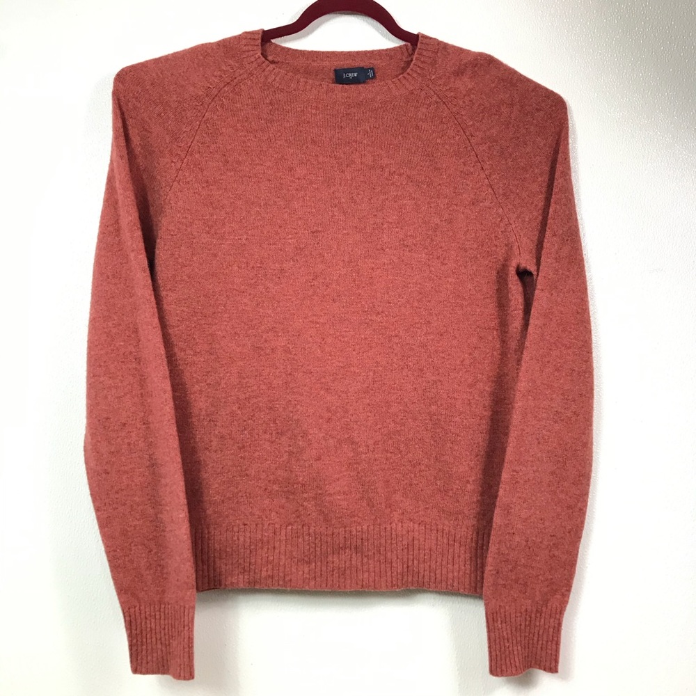 J.Crew Red Men’s Lamb Wool Crew Neck Sweater Large